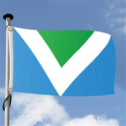 Общепринятый международный веганский флаг.